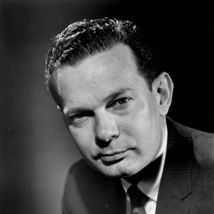 Black and white headshot of David Brinkley.