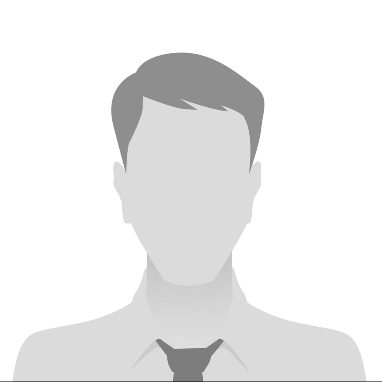 Cartoon clipart of a man as a null profile image.